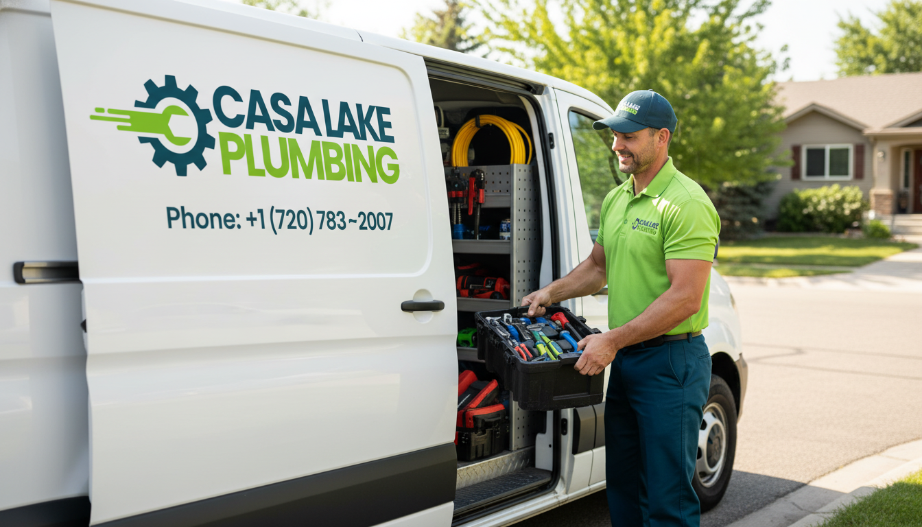 Casa Lake Plumbing Service Van and Technician Fully Stocked for Fast Repairs in Lakewood CO