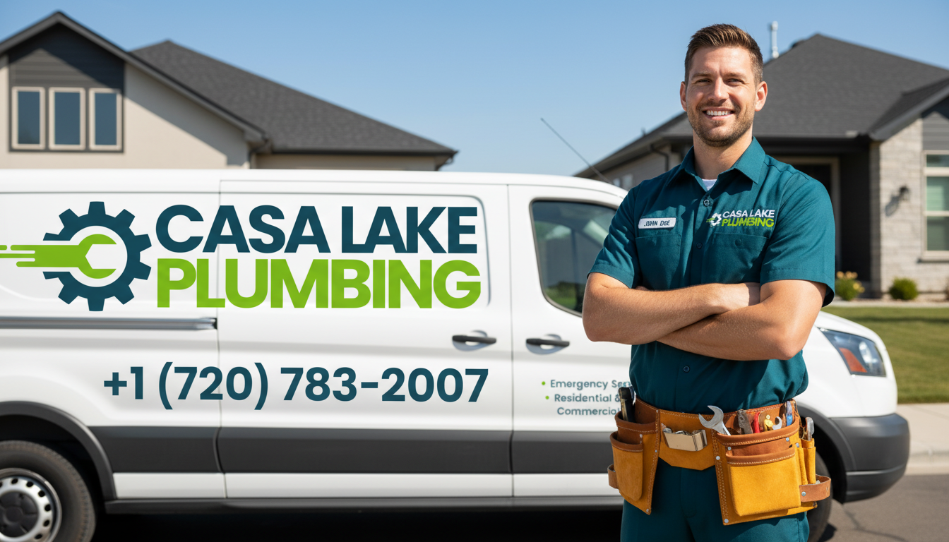Casa Lake Plumbing Technician and Service Van Ready for Professional Plumbing Service in Lakewood CO